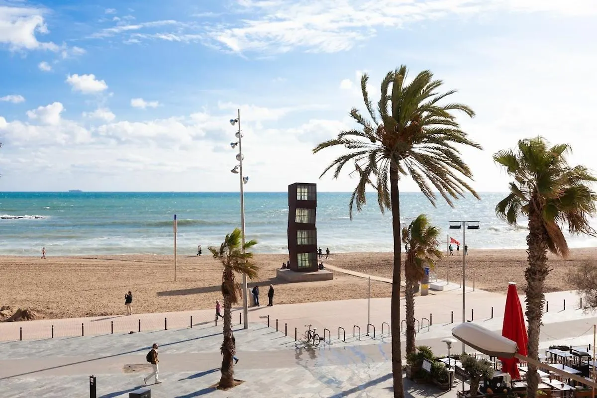 Lägenhet Studio Touching The Beach Barcelona